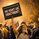 Demonstrators listen to speakers during a rally on the campus of St. Louis University Oct. 12, 2014. The St. Louis area has been struggling to heal since riots erupted following the Aug. 9 killing of 18-year-old Michael Brown by a police officer in suburban Ferguson. Another teenager, Vonderrit Myers Jr., was killed by a St. Louis police officer Oct. 8.
Scott Olson/Getty Images